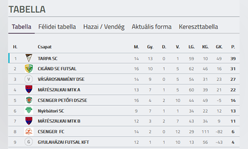 Bajnok a Megyei U-15 Futsal csapatunk